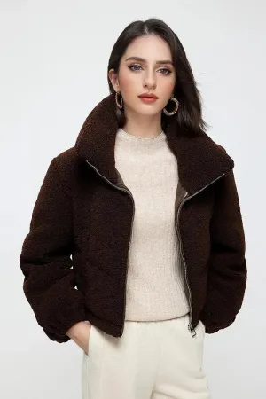 Superior Stand Collar Down Puffer Bomber Jacket