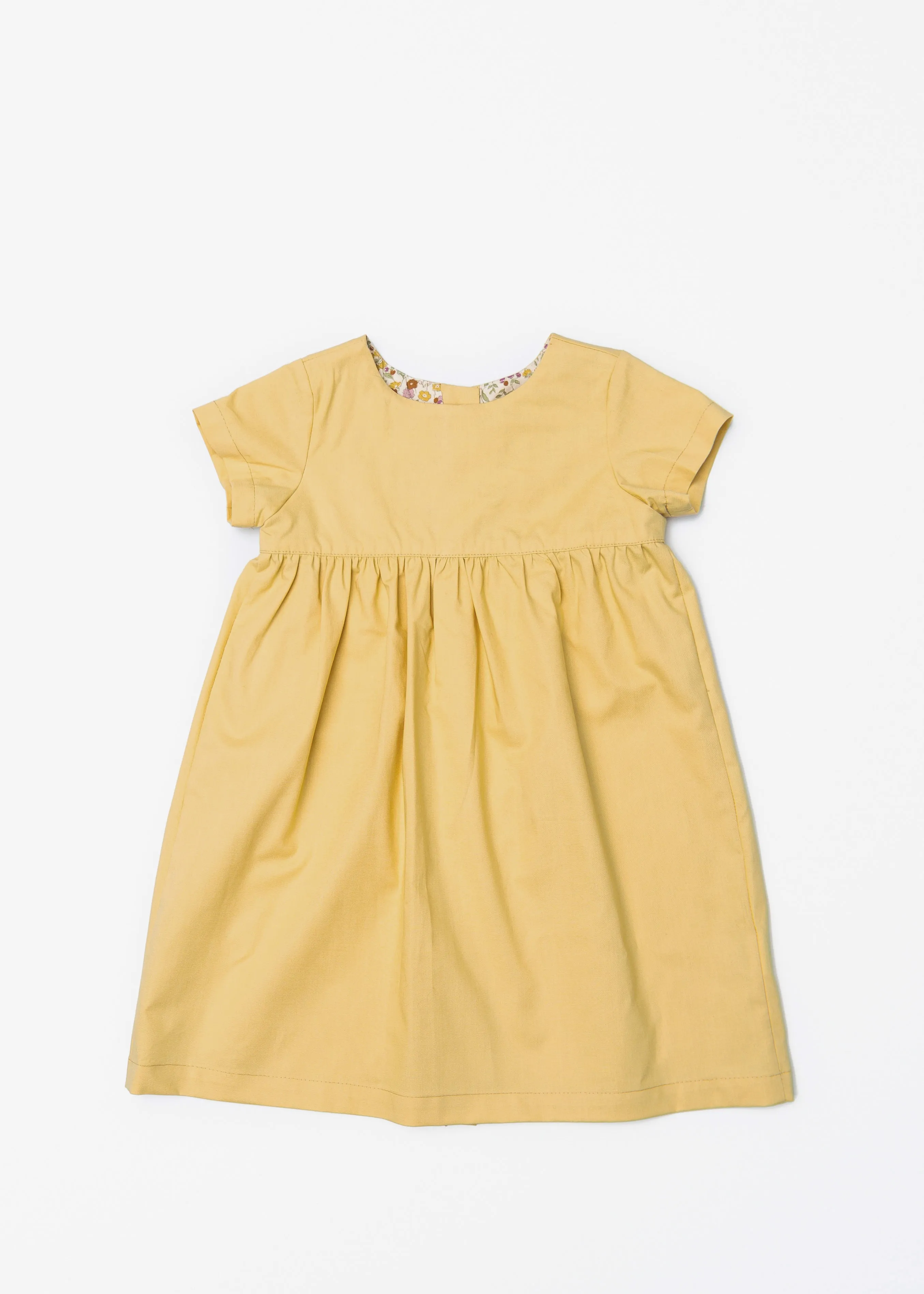 The Dolly Dress in Mustard