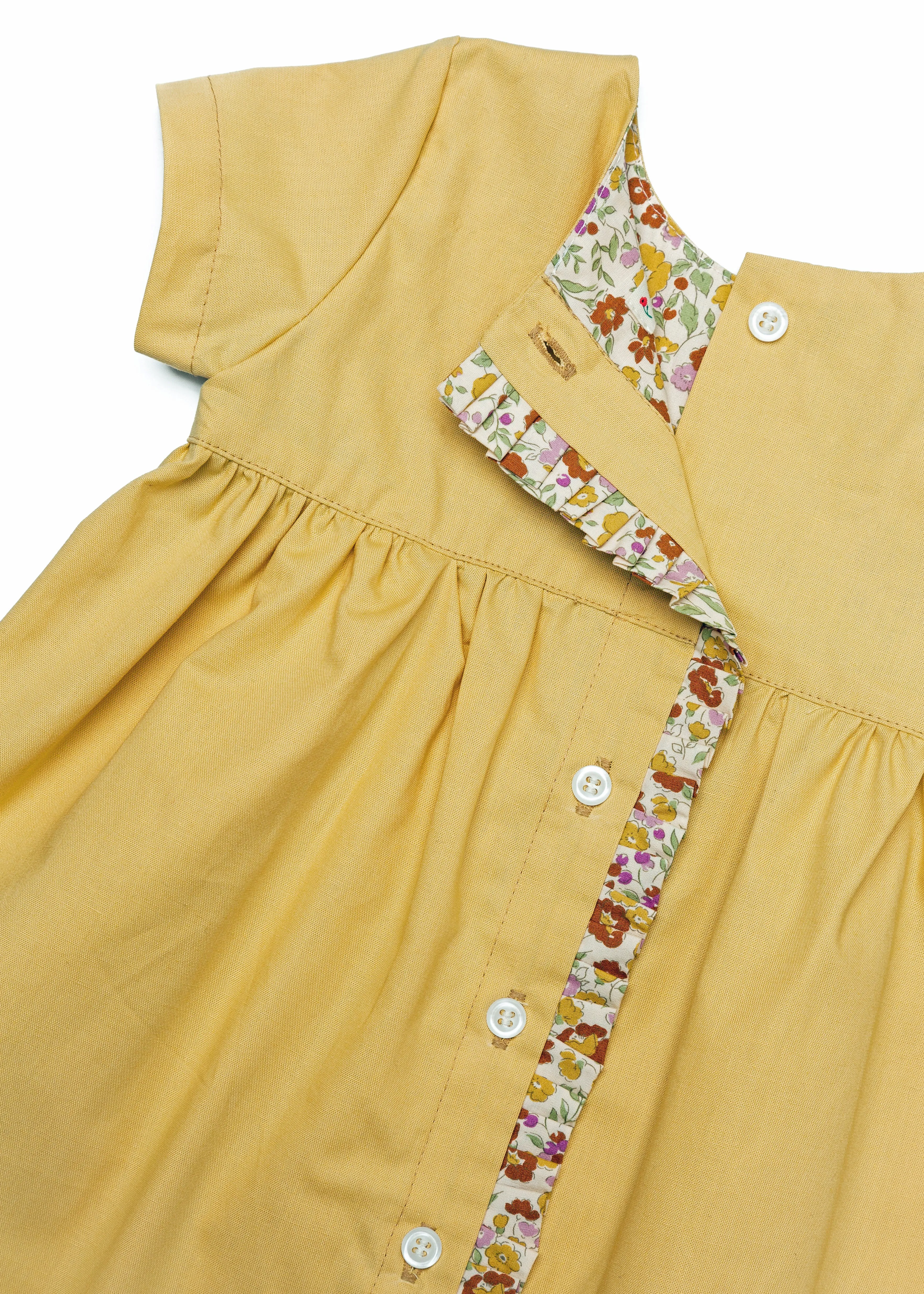 The Dolly Dress in Mustard