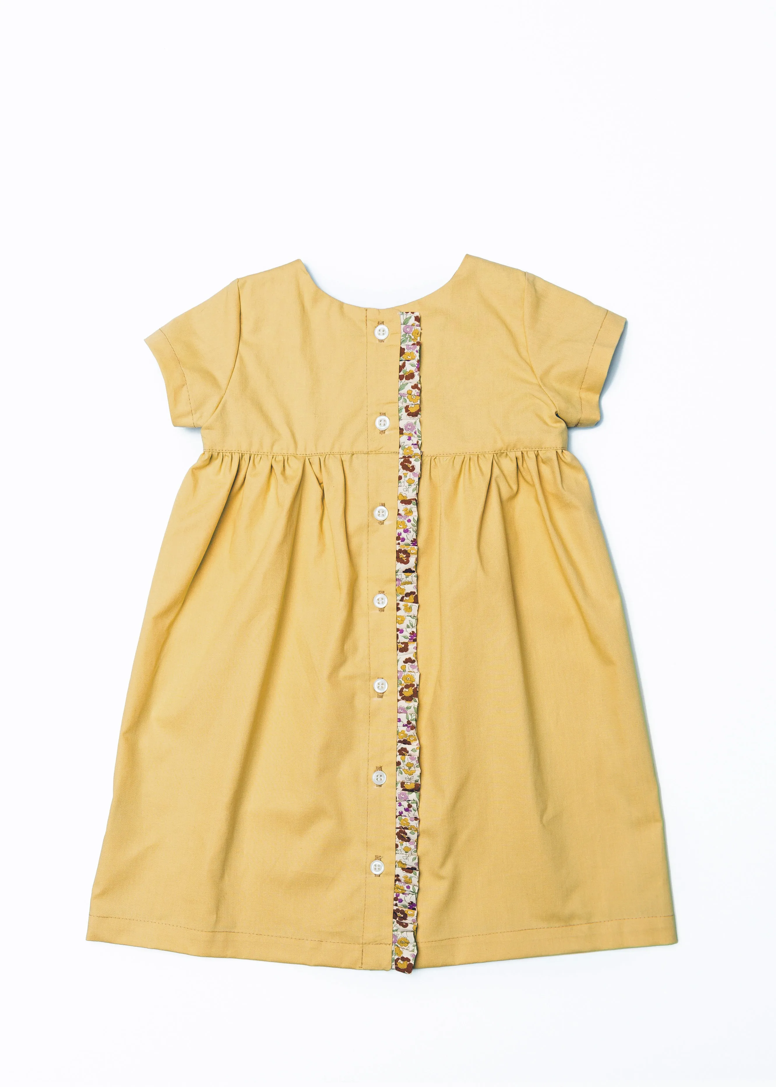 The Dolly Dress in Mustard