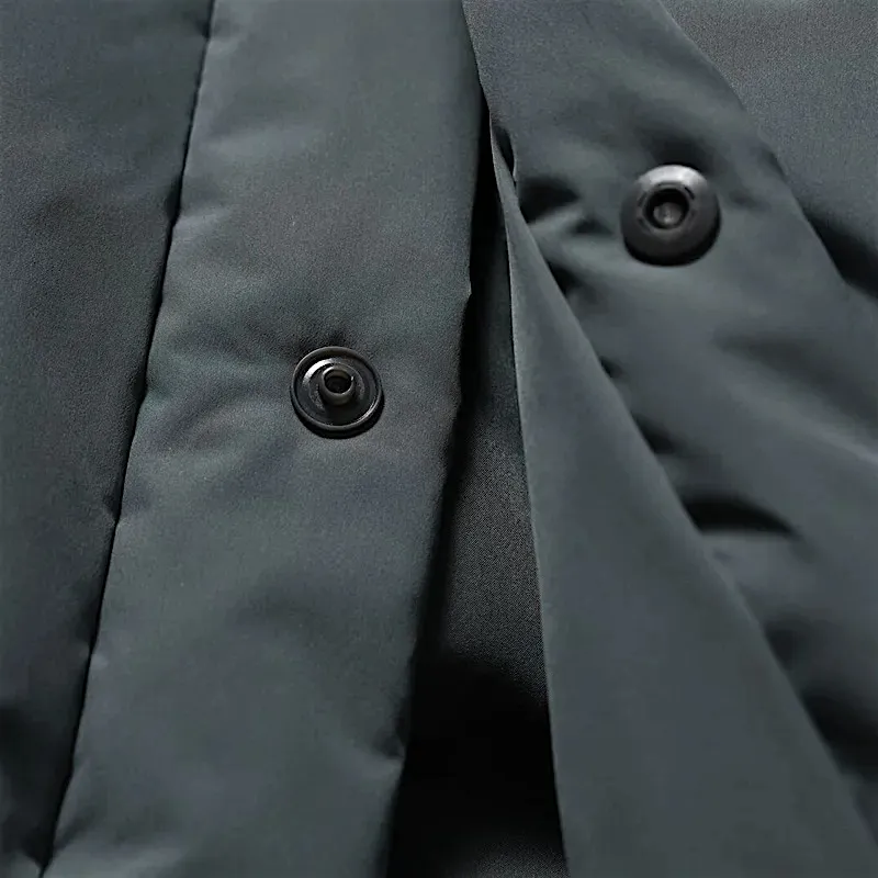 Utilitarian kimono padded jacket
