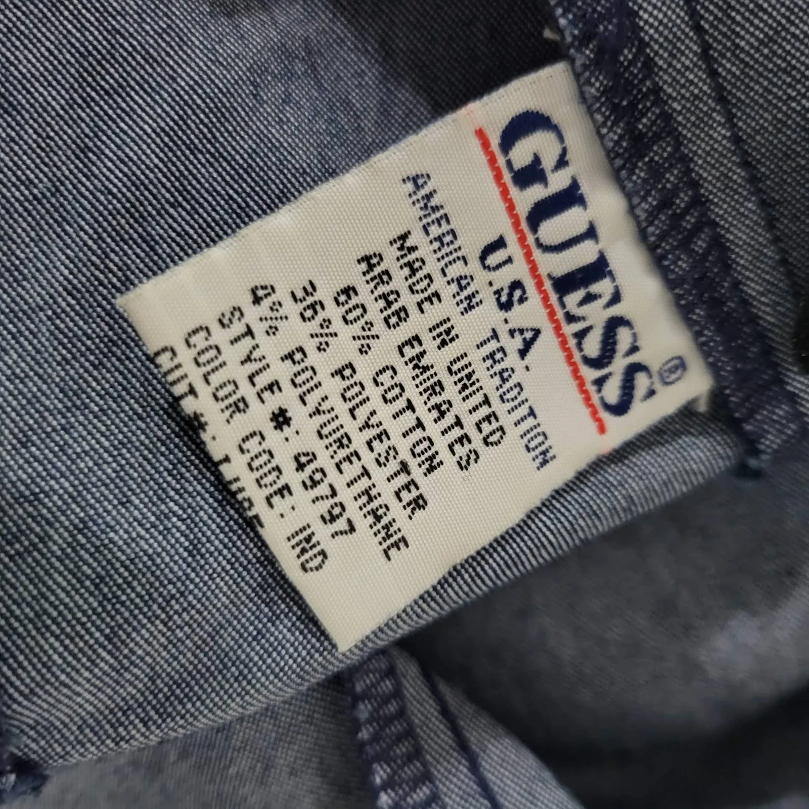 Vintage Guess Denim Dress Blue Jean Bodycon Pencil Halter Low Back Ties Size Small