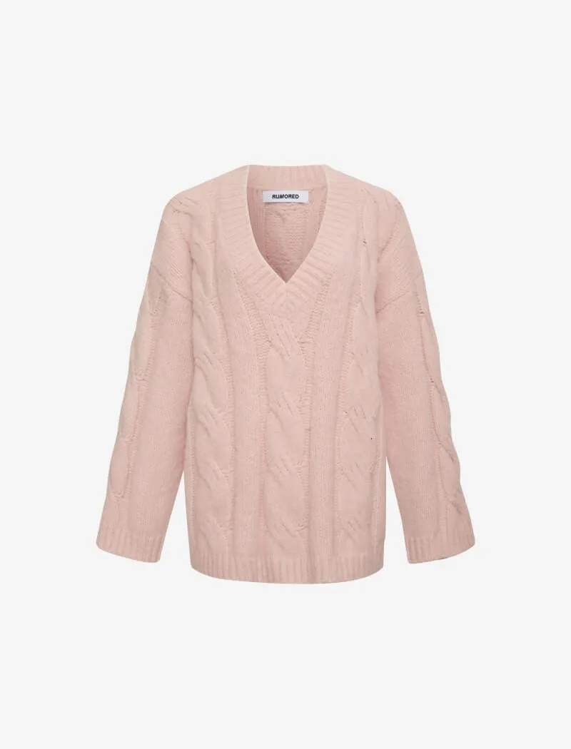 Whistler V-Neck Sweater | Petal