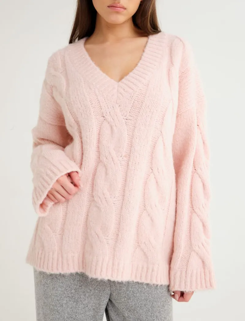 Whistler V-Neck Sweater | Petal