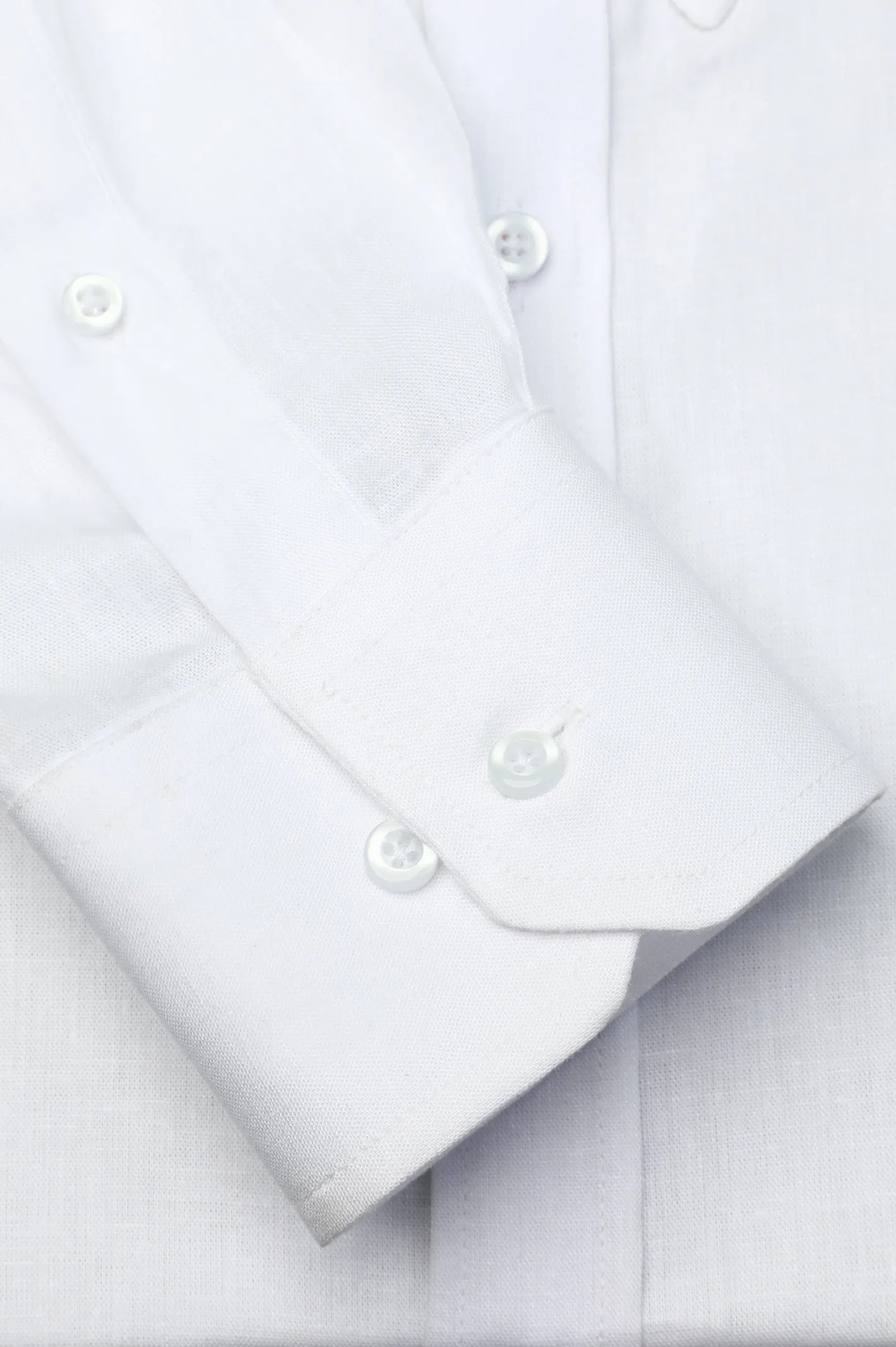 White Dobby Casual Shirt