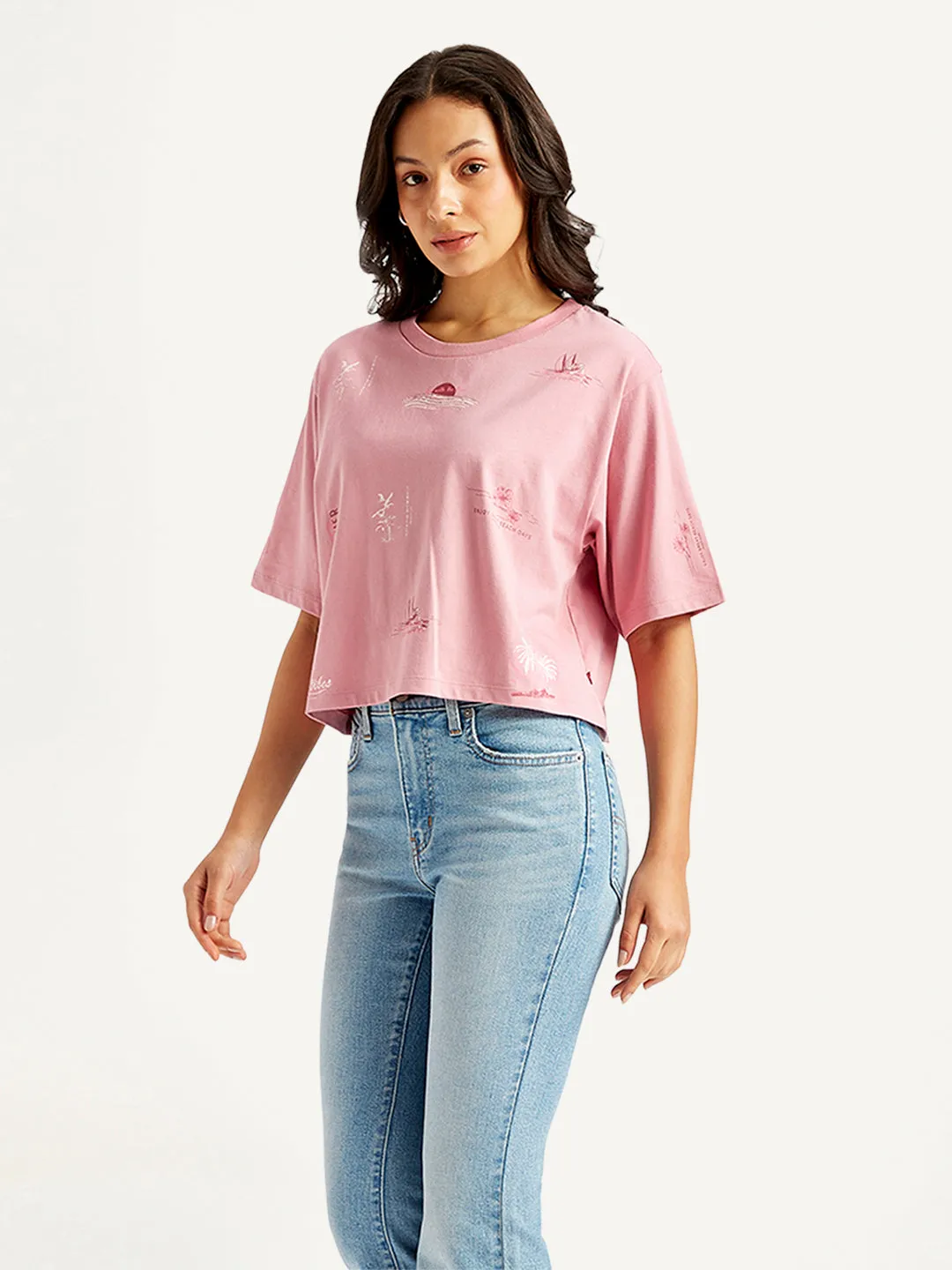 Women's Printed Relaxed Fit T-Shirt