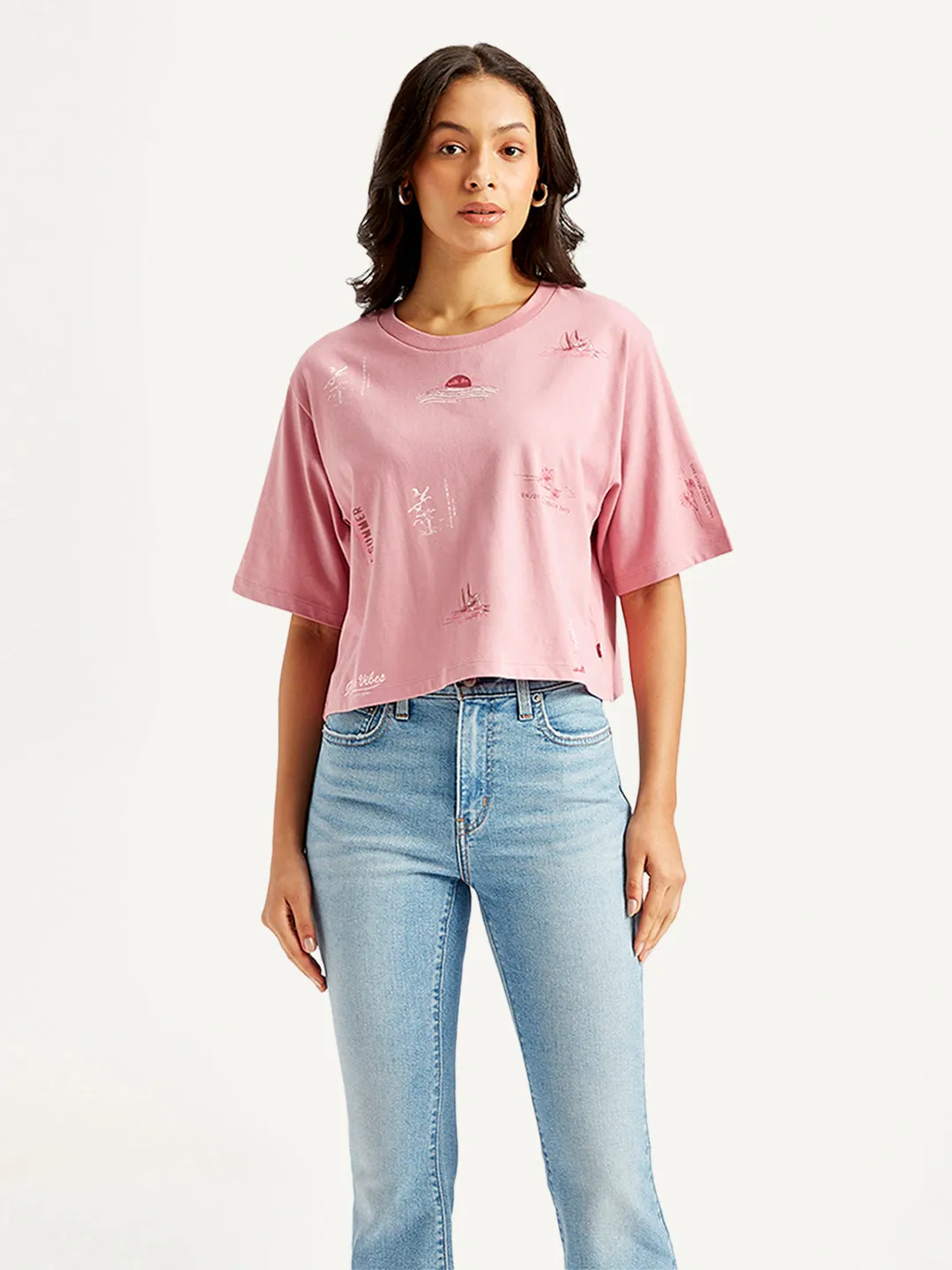 Women's Printed Relaxed Fit T-Shirt